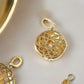 18K Solid Gold French Pastry Charms – Croissant, Doughnut, and Baguette Charms with Natural Diamonds