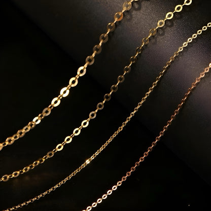 Customized 18K Solid Gold Chain Necklace