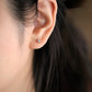 18K Solid Gold Diamond Stud Earrings
