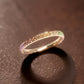 18K Solid Gold Rainbow Sapphire Band – Custom Stacking Ring