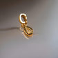 18K Solid Gold Dainty Natural Honey Diamond Necklace