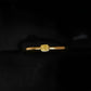 18K Solid Gold Natural Yellow Diamond Ring