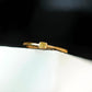 18K Solid Gold Natural Yellow Diamond Ring