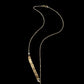 18K Solid Gold Akoya Pearl Lariat Necklace - Elegant Leaf Pendant Design with AAA Grade Pearls, Akoya Pearl Gift, pearl necklace