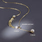 18K Solid Gold Akoya Pearl Lariat Necklace