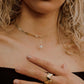 18K Solid Gold Akoya Pearl Lariat Necklace