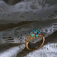 Opal Flower Ring in 18K Gold Vermeil