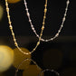 18K Gold Adjustable Sparkling Collarbone Necklace | Minimalist Lariat Necklace | Everyday Jewelry | Gift for Her everyday chain necklace