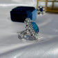 Blue Natural Swiss Topaz and Aquamarine Ring