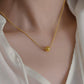 18K Solid Gold Minimalist Orb Necklace