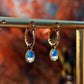 French-Inspired Small-Batch Artisanal Earrings with Opal and Sapphires