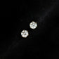 18K Solid Gold Diamond Stud Earrings
