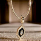 18K Solid Gold Art Deco Diamond Pendant