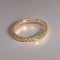 18K Solid Gold Rainbow Sapphire Band – Custom Stacking Ring