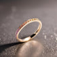 18K Solid Gold Rainbow Sapphire Band – Custom Stacking Ring