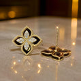 18K Solid Gold Diamond Earrings