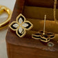 18K Solid Gold Diamond Earrings