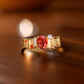 Padparadscha Pink Sapphire Promise Ring