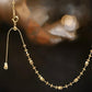18K Gold Adjustable Sparkling Collarbone Necklace | Minimalist Lariat Necklace | Everyday Jewelry | Gift for Her everyday chain necklace