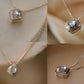 18K Solid Gold Icy Jadeite Jade & Diamonds Necklace