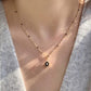 18K Solid Gold Art Deco Diamond Pendant, Black Onyx Charm,Vintage-Inspired Necklace, Natural Diamond Gold Pendant, Fine Jewelry Gift for Her
