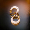 Mother of Pearl Hoop Earrings