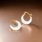 Mother of Pearl Hoop Earrings