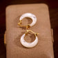 Mother of Pearl Hoop Earrings