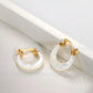 Mother of Pearl Hoop Earrings
