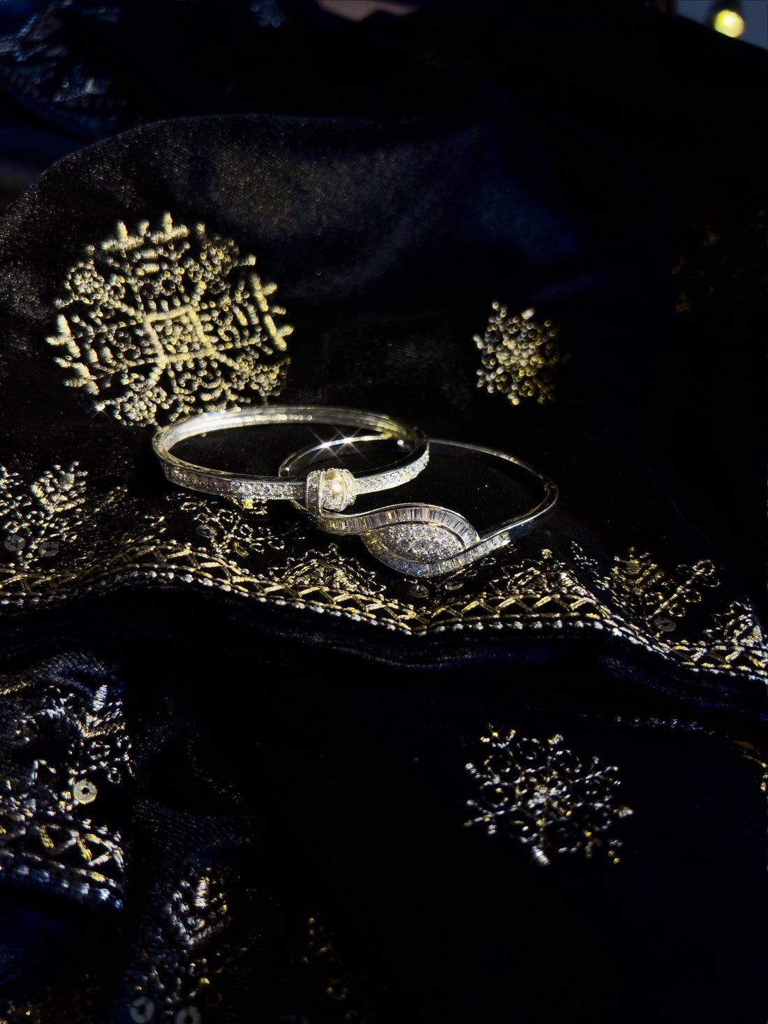 Vintage Bangle Bracelet Set |  Art Deco Stacking Bangles