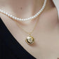 18K Solid Gold Diamond Locket- Custom Initial Pendant