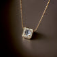 18K Solid Gold Icy Jadeite Jade & Diamonds Necklace