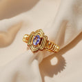 14K Gold Natural Tanzanite Ring