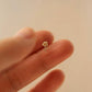 14k Solid Gold Tiny Rose Stud Earrings • Le Petit Prince Rose