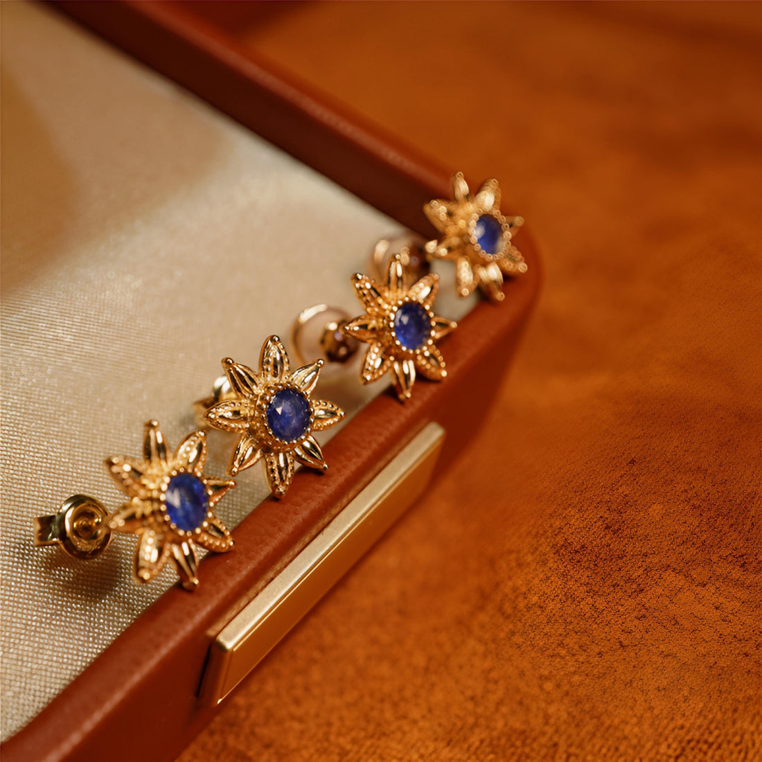 Natural Sapphire Earrings