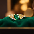 Emerald Classic Engagement Ring | 18k Gold Vermeil or Upgrade to Solid 18k Gold