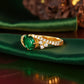 Emerald Classic Engagement Ring | 18k Gold Vermeil or Upgrade to Solid 18k Gold