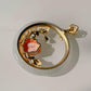 One-of-a-Kind Jadeite Pendant with Hand-Carved Coral Rose & Diamonds