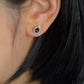 18K Solid Gold Sapphire & Diamond Stud Earrings | Ceylon Blue Teardrop Sapphires | Luxury Fine Jewelry Gift | G VS Diamonds