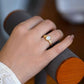 Mother of Pearl 18k Gold Vermeil Ring