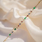 Celestial Gold Bracelet with Natural Rubies, Sapphires & Emeralds | 18K Solid Gold Star Charm Jewelry | Dainty Multicolor Fine Gift for Her