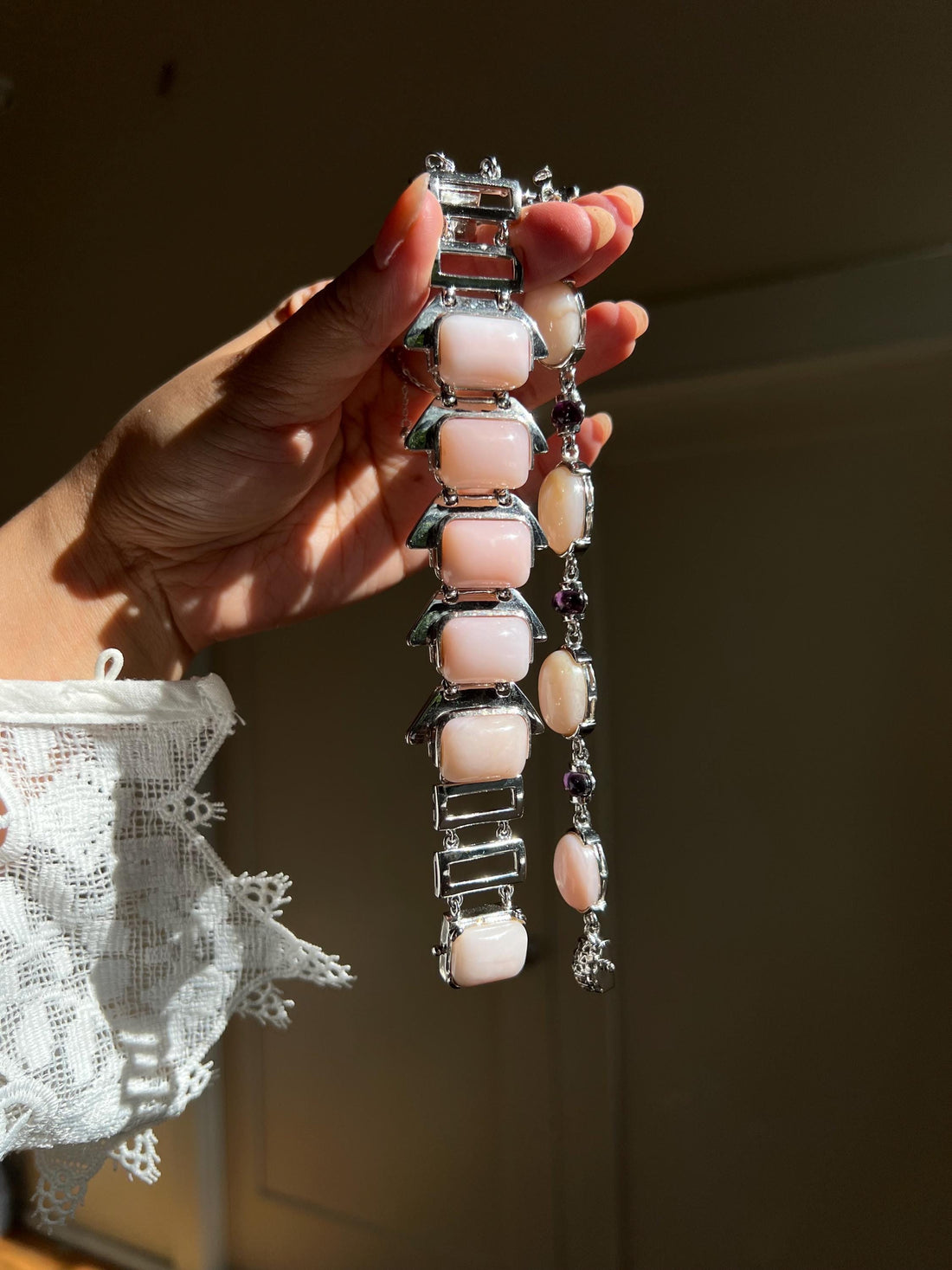 Natural Pink Opal Bracelet | One-of-a-Kind Opal Gift