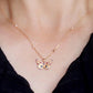 18k Solid Gold Butterfly Pendant Necklace