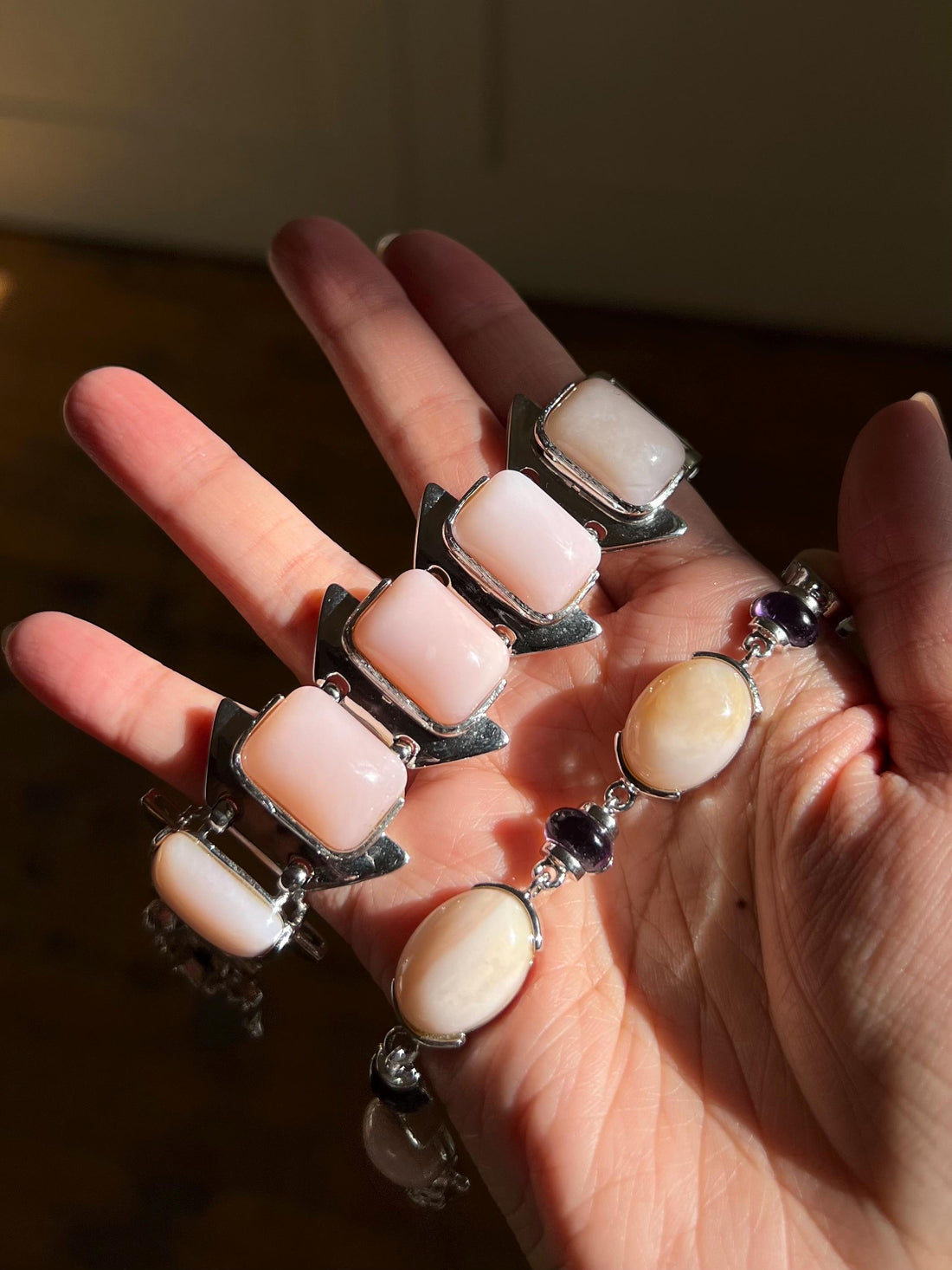 Natural Pink Opal Bracelet | One-of-a-Kind Opal Gift