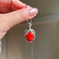 One-of-a-Kind Coral Diamond Necklace in 18K Solid WhiteGold