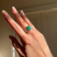 Natural Emerald Silver Ring