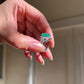 Natural Emerald Silver Ring