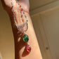 Natural Rubellite & Green Tourmaline Pendant