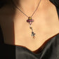 Statement Pendant Necklace with Natural Tourmaline
