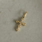 9K Solid Gold Diamond Cross Pendant